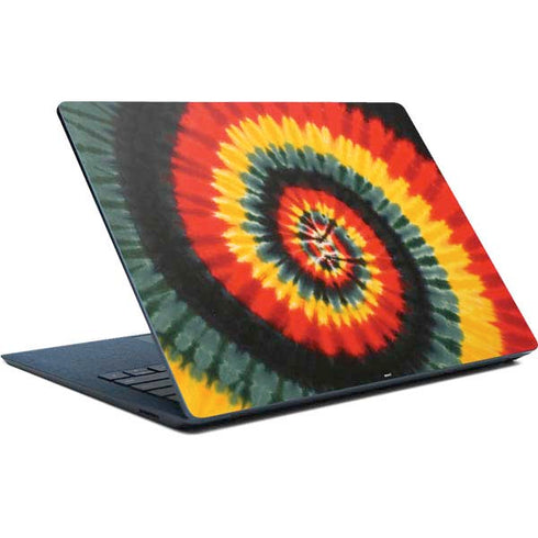 Liquid Blue Tie Dye - Rasta Spiral Surface Laptop Skin