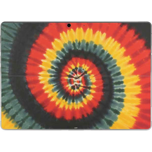 Liquid Blue Tie Dye - Rasta Spiral Surface Pro 9 Skin