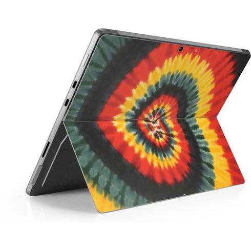 Liquid Blue Tie Dye - Rasta Spiral Surface Pro 9 Skin