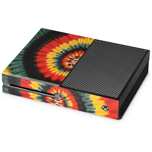 Liquid Blue Tie Dye - Rasta Spiral Xbox One Console Skin