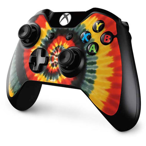 Liquid Blue Tie Dye - Rasta Spiral Xbox One Controller Skin