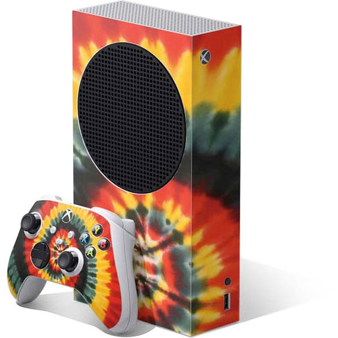 Liquid Blue Tie Dye - Rasta Spiral Xbox Series S Bundle Skin