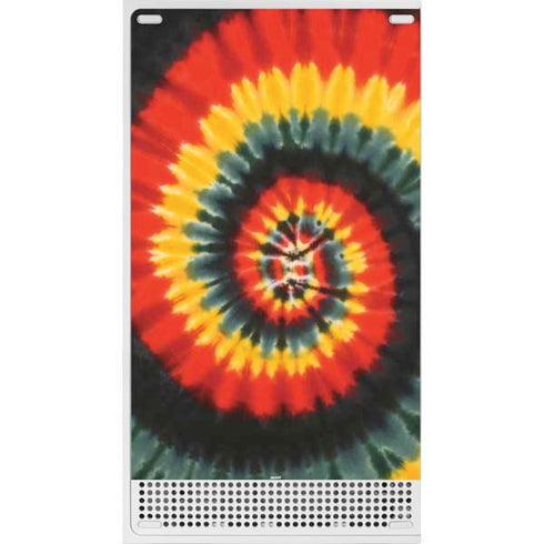 Liquid Blue Tie Dye - Rasta Spiral Xbox Series S Console Skin