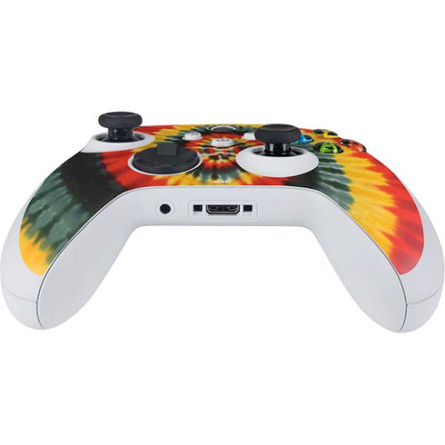 Liquid Blue Tie Dye - Rasta Spiral Xbox Series S Controller Skin