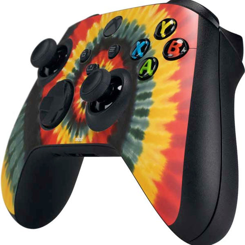 Liquid Blue Tie Dye - Rasta Spiral Xbox Series X Controller Skin