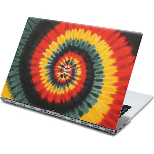 Liquid Blue Tie Dye - Rasta Spiral Yoga 910 2-in-1 14in Touch-Screen Skin