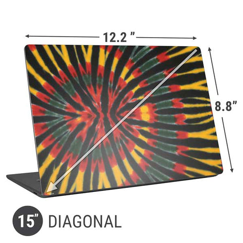 Liquid Blue Tie Dye - Rasta Universal Laptop 15in (12.2 x 8.8in) Skin