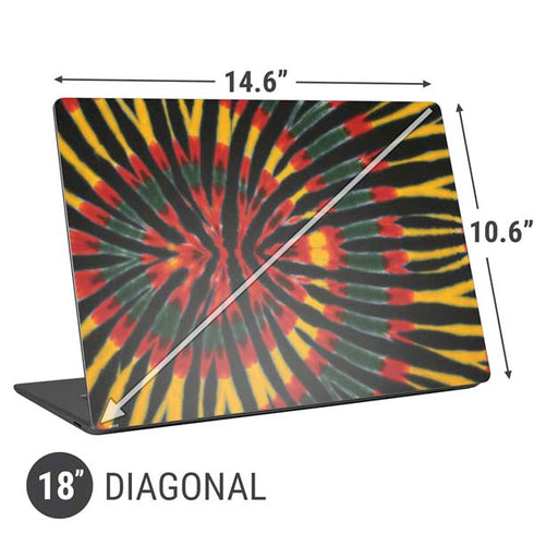 Liquid Blue Tie Dye - Rasta Universal Laptop 18in (14.6 x 10.6in) Skin