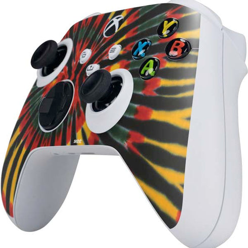 Liquid Blue Tie Dye - Rasta Xbox Series S Controller Skin
