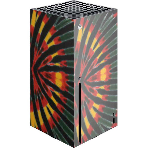Liquid Blue Tie Dye - Rasta Xbox Series X Console Skin