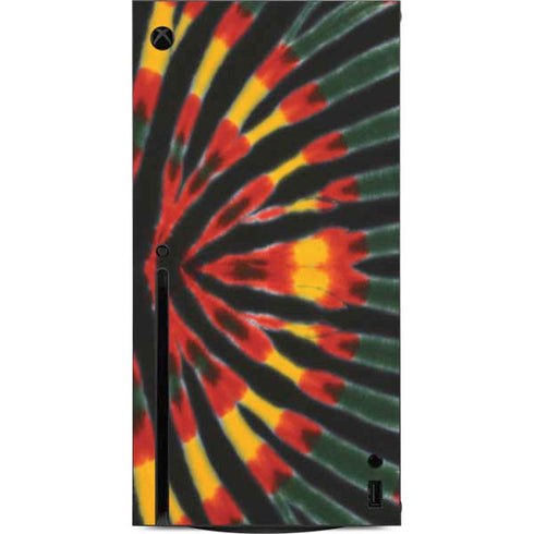 Liquid Blue Tie Dye - Rasta Xbox Series X Console Skin