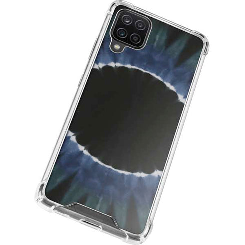 Liquid Blue Tie Dye - Sunflower Galaxy A12 Clear Case