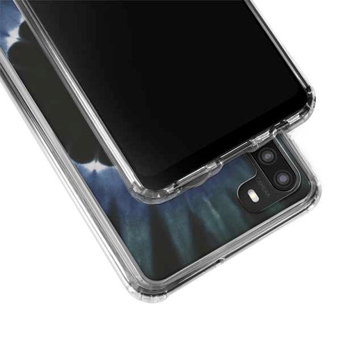 Liquid Blue Tie Dye - Sunflower Galaxy A21 Clear Case