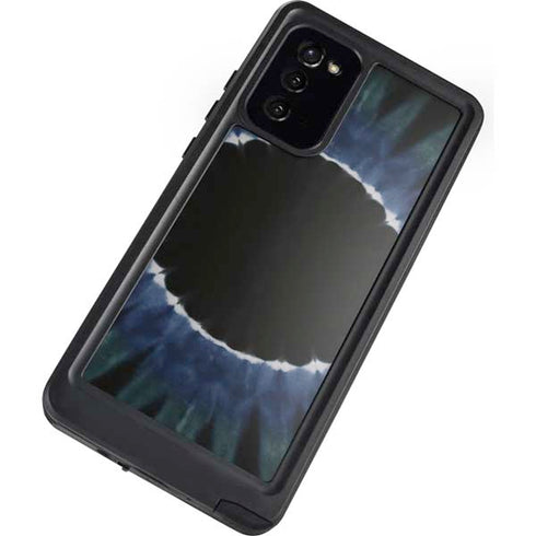 Liquid Blue Tie Dye - Sunflower Galaxy Note20 5G Waterproof Case