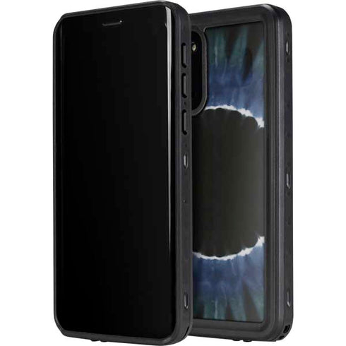Liquid Blue Tie Dye - Sunflower Galaxy S20 Waterproof Case