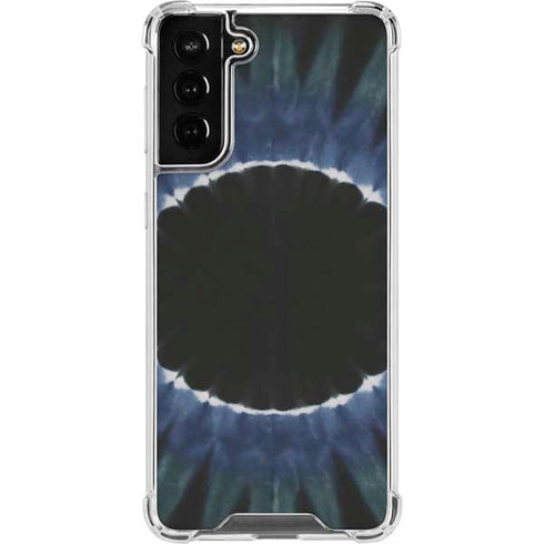 Liquid Blue Tie Dye - Sunflower Galaxy S21 FE Clear Case
