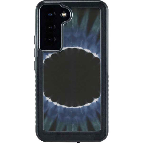 Liquid Blue Tie Dye - Sunflower Galaxy S23 Plus Waterproof Case
