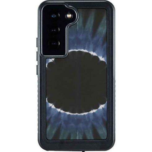 Liquid Blue Tie Dye - Sunflower Galaxy S23 Waterproof Case