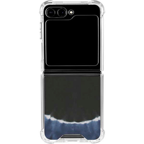 Liquid Blue Tie Dye - Sunflower Galaxy Z Flip5 5G Clear Case