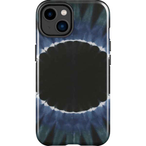 Liquid Blue Tie Dye - Sunflower iPhone 14 Plus Impact Case