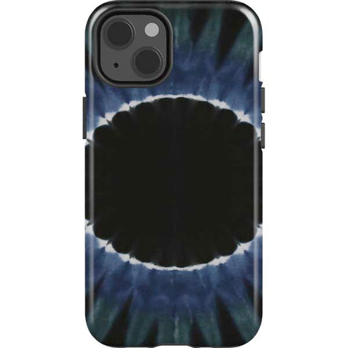 Liquid Blue Tie Dye - Sunflower iPhone 15 Impact Case