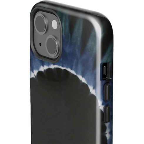 Liquid Blue Tie Dye - Sunflower iPhone 15 Impact Case