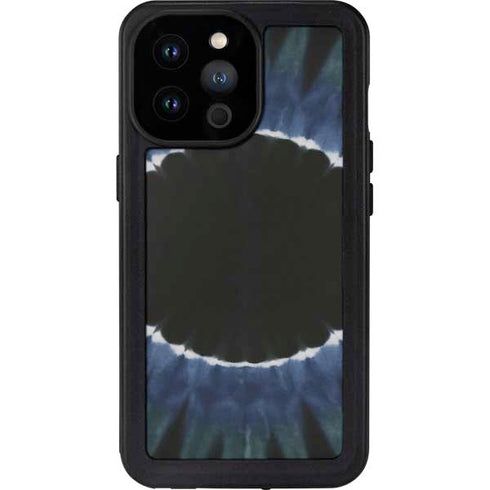 Liquid Blue Tie Dye - Sunflower iPhone 14 Pro Max Waterproof Case