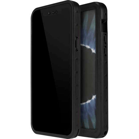 Liquid Blue Tie Dye - Sunflower iPhone 15 Waterproof Case