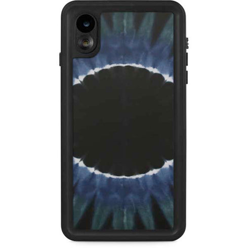Liquid Blue Tie Dye - Sunflower iPhone XR Waterproof Case