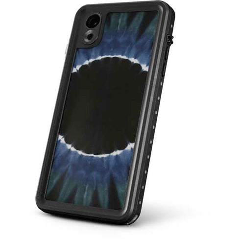 Liquid Blue Tie Dye - Sunflower iPhone XR Waterproof Case