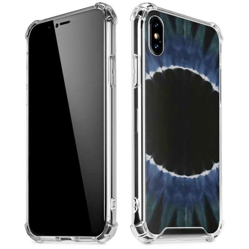 Liquid Blue Tie Dye - Sunflower iPhone XS Max Clear Case