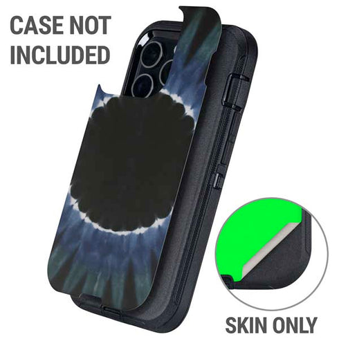 Liquid Blue Tie Dye - Sunflower Otterbox Defender iPhone Skin
