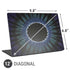 Liquid Blue Tie Dye - Sunflower Universal Laptop 12in (9.8 x 6.8in) Skin