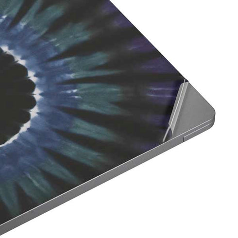 Liquid Blue Tie Dye - Sunflower Universal Laptop 18in (14.6 x 10.6in) Skin