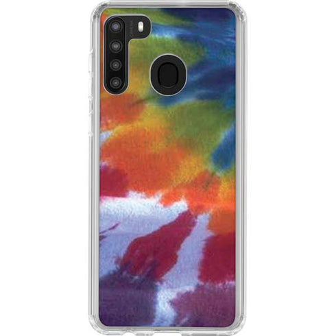 Tie Dye Tie Dye Galaxy A21 Clear Case