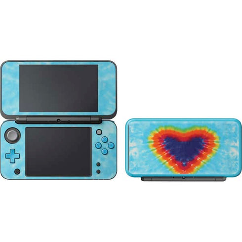Liquid Blue Tie Dye Heart Nintendo 2DS XL (2017) Skin