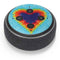 Liquid Blue Tie Dye Heart Amazon Echo Dot Skin