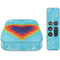 Liquid Blue Tie Dye Heart Apple TV Skin