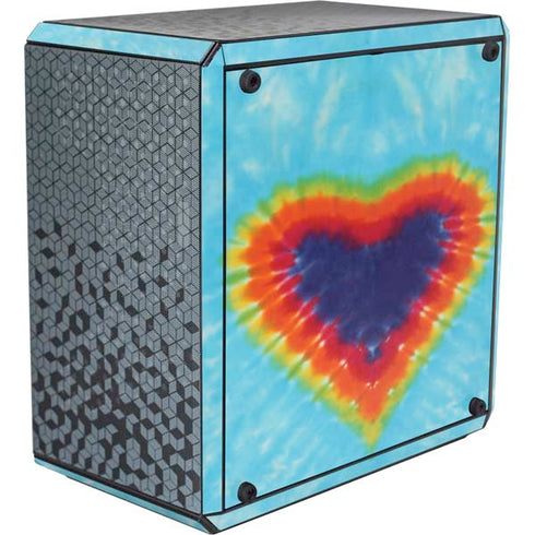 Liquid Blue Tie Dye Heart Cooler Master MasterBox Q300L Mini Tower Skin