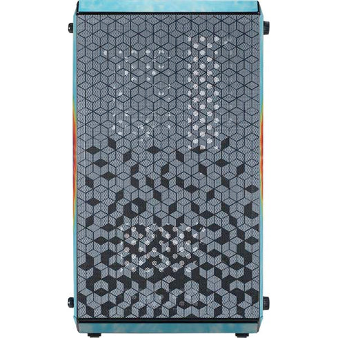 Liquid Blue Tie Dye Heart Cooler Master MasterBox Q300L Mini Tower Skin