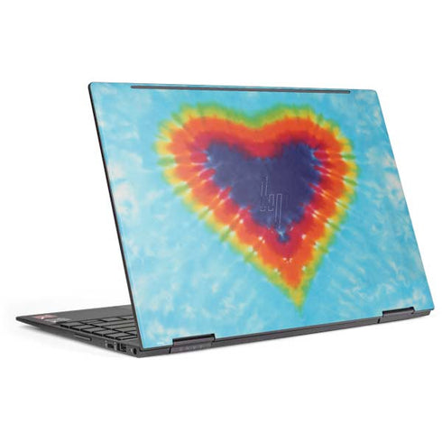 Liquid Blue Tie Dye Heart HP Envy Skin