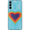 Liquid Blue Tie Dye Heart Galaxy A14 5G Skin