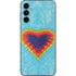 Liquid Blue Tie Dye Heart Galaxy A14 5G Skin