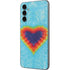 Liquid Blue Tie Dye Heart Galaxy A14 5G Skin