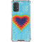 Liquid Blue Tie Dye Heart Galaxy A32 5G Clear Case