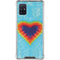 Liquid Blue Tie Dye Heart Galaxy A51 5G Clear Case