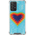 Liquid Blue Tie Dye Heart Galaxy A52 5G Clear Case