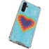 Liquid Blue Tie Dye Heart Galaxy A54 5G Clear Case