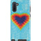 Liquid Blue Tie Dye Heart Galaxy Note 10 Pro Case