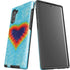 Liquid Blue Tie Dye Heart Galaxy Note 10 Pro Case
